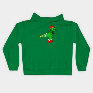 Christmas Tree Rex Kids Hoodie